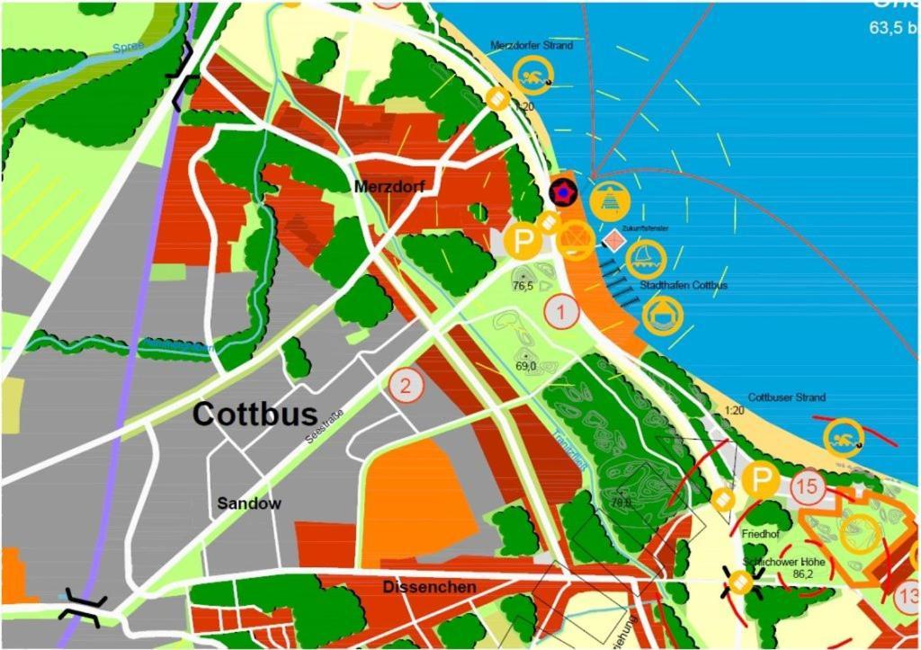 Zimmervermietung Cottbusser Ostsee المظهر الخارجي الصورة
